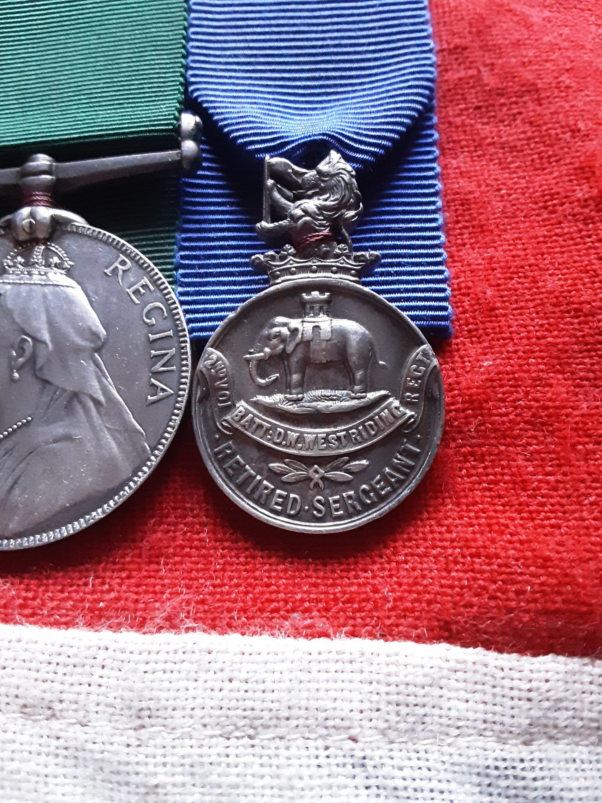 Anglo Boer War Group . Serjeant E M Ward .1st Vol Company . West Riding Regiment .Invalided . - Image 2
