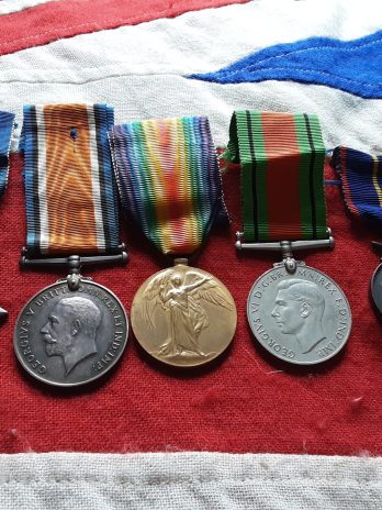 1915 Trio . 11th Cardiff Pals / Commercials. Walter William Hosey . Special Constabulary. Gwr Railway.