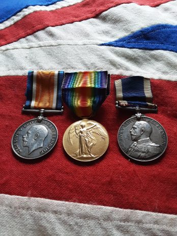 Ww1 Pair & Lsgc . Royal Marines Band . Albert James Dyke .Audlem Cheshire .Died 1917.