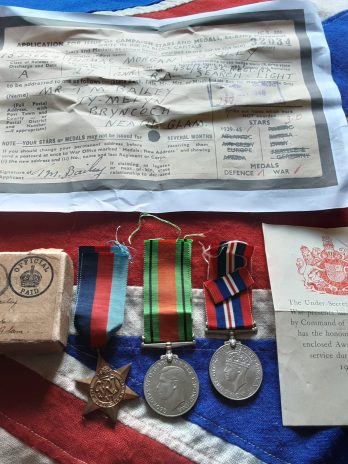WWII Royal Artillery group. Thomas Morgan Bailey. Bryncoch, Neath. Glamorgan. 193rd AA. Dunkirk.