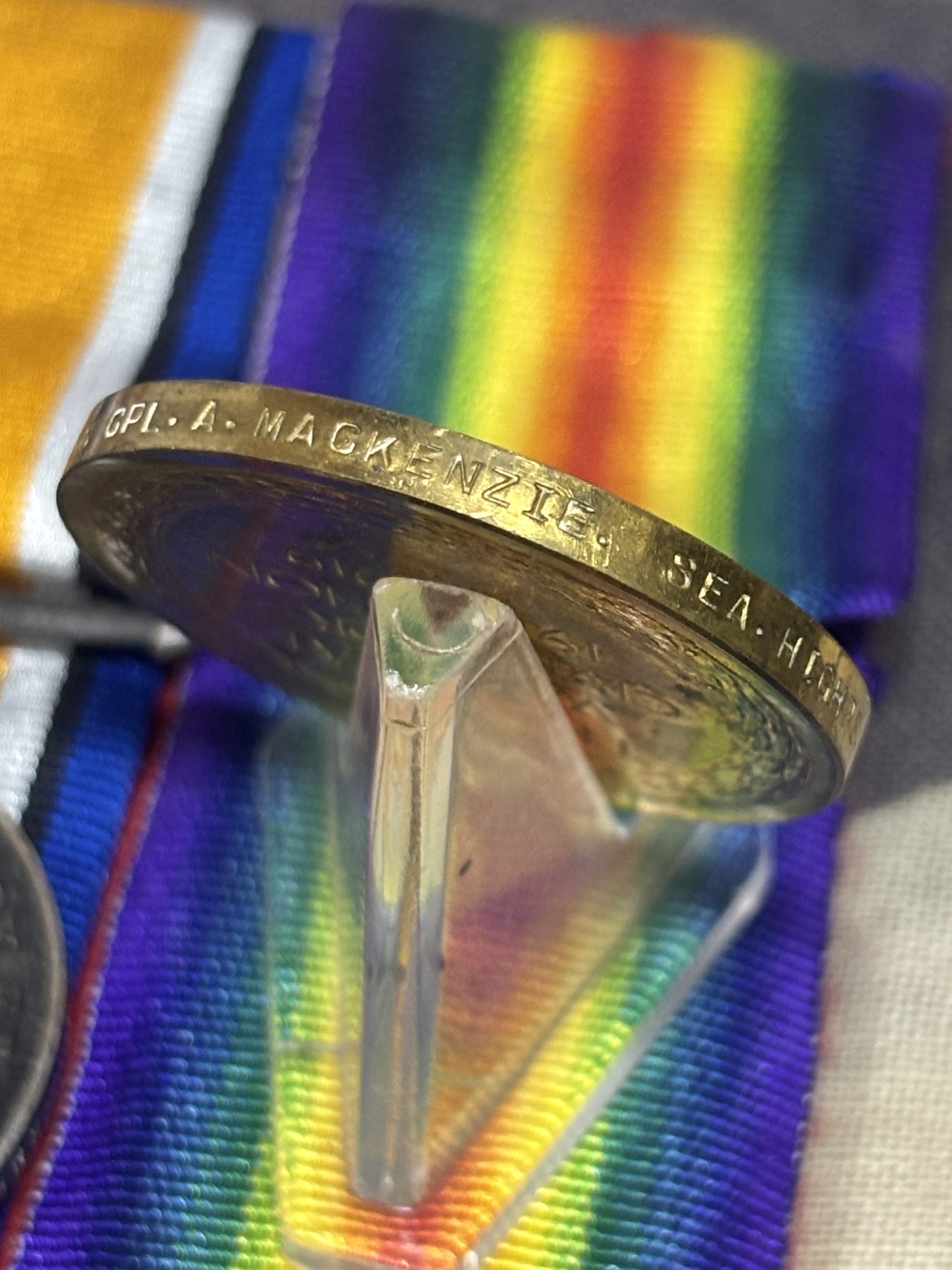 1st Seaforth Highlanders KIA Iraq 1916 Turkish Patrol WW1 Medal Trio MacKenzie - Image 3